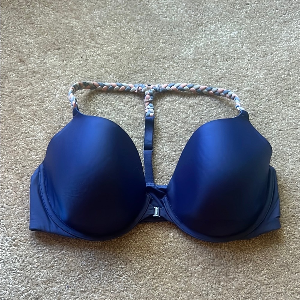 Victoria's Secret Blue Demi Bra racer back